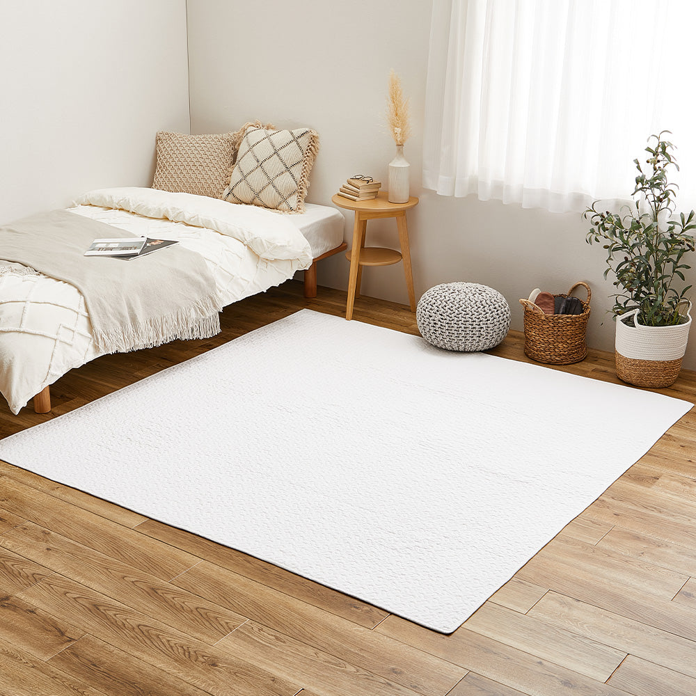 100% Cotton Ibul Rug Mat Decor Ivory 190×190