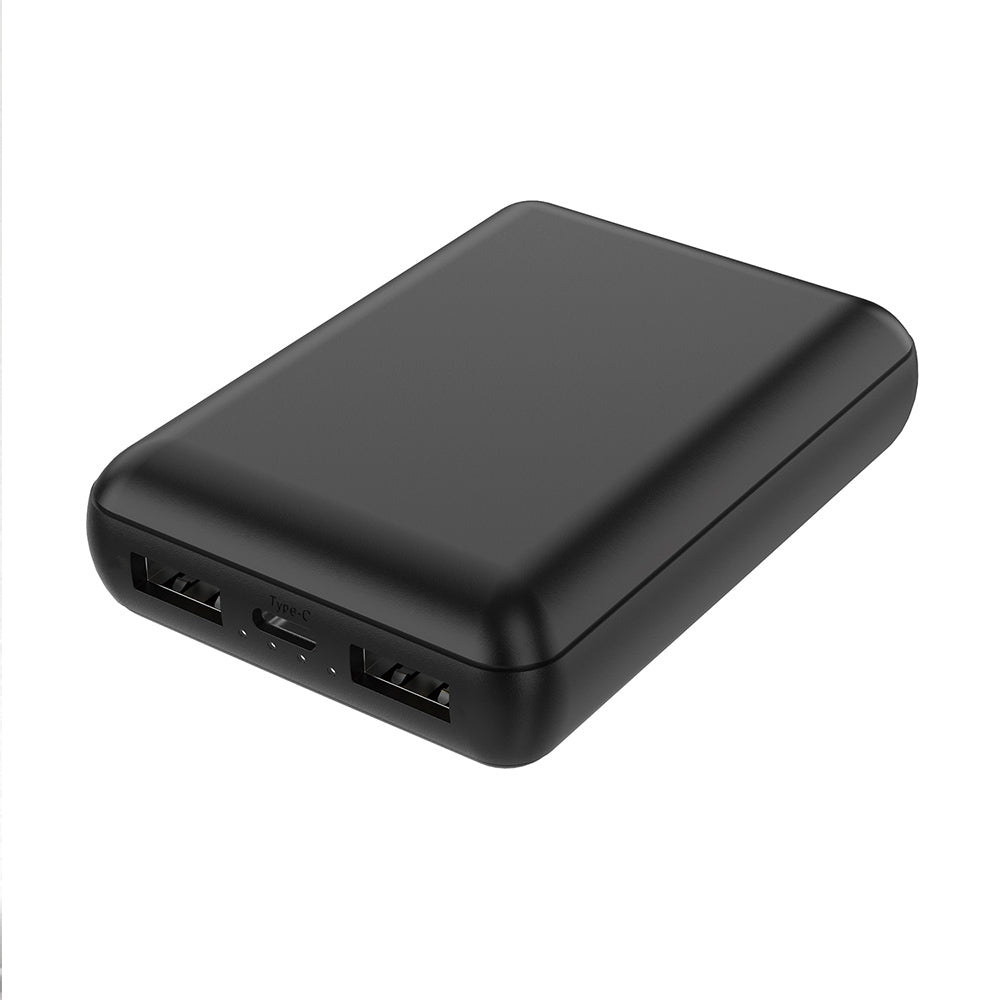 HIDISC Compact Lightweight High-Performance IC Chip 10000mAh Mobile Battery Black