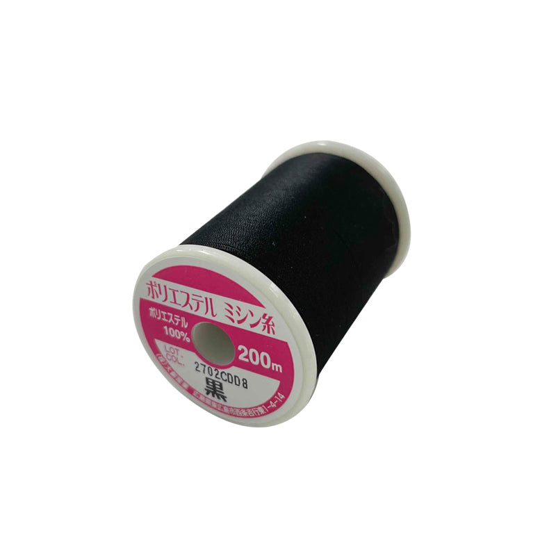 Polyester Sewing Thread (Black, #50)