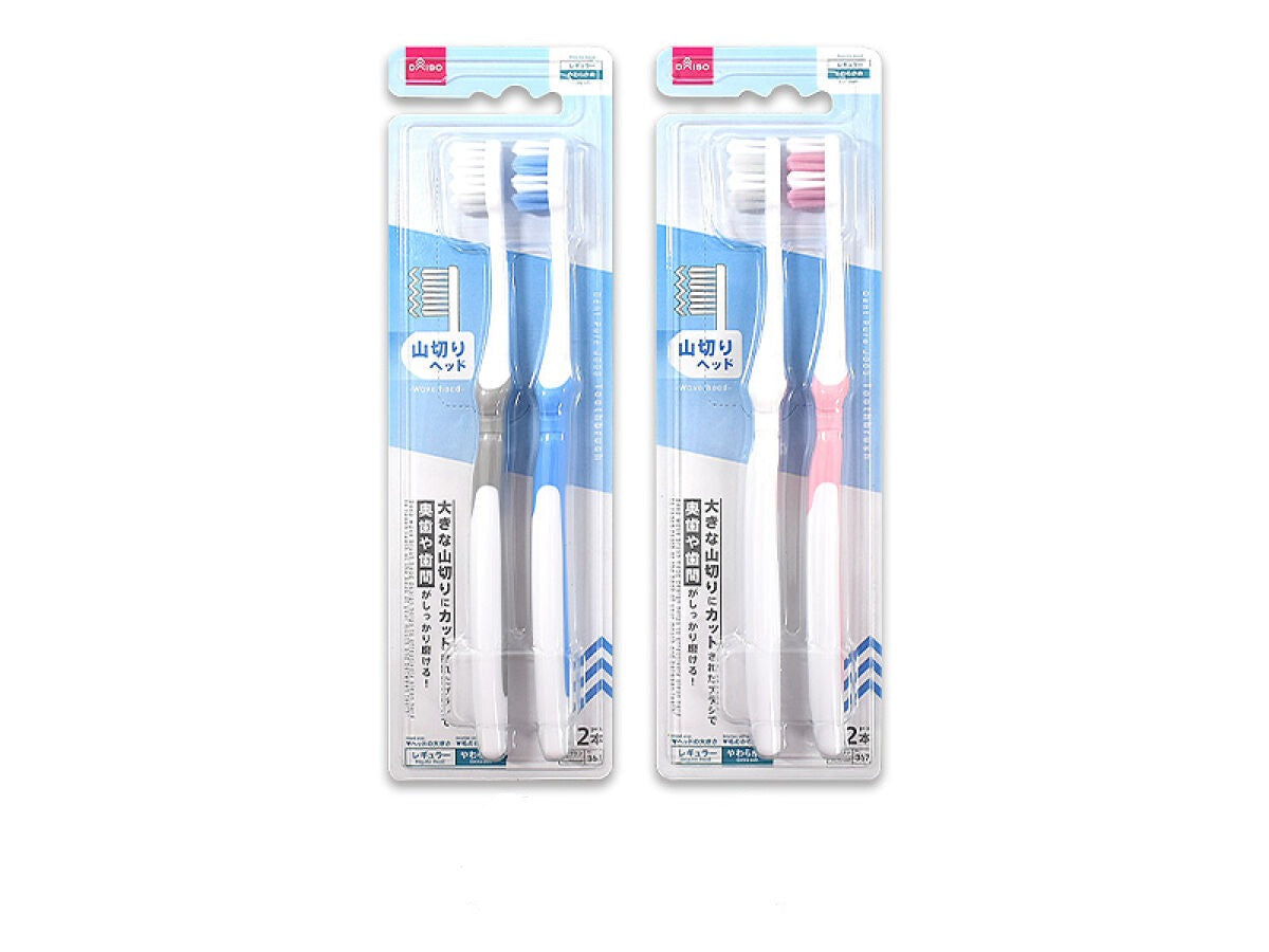Toothbrush (Dent Pure, J003, Angled Head, Soft, 2 Pieces)