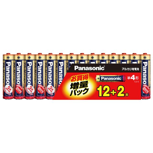 Panasonic Alkaline Battery Type AAA 12+2 Pack (Limited Edition)