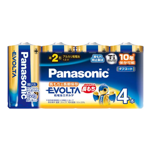 Panasonic Evolta Alkaline Battery Type D 4-Pack
