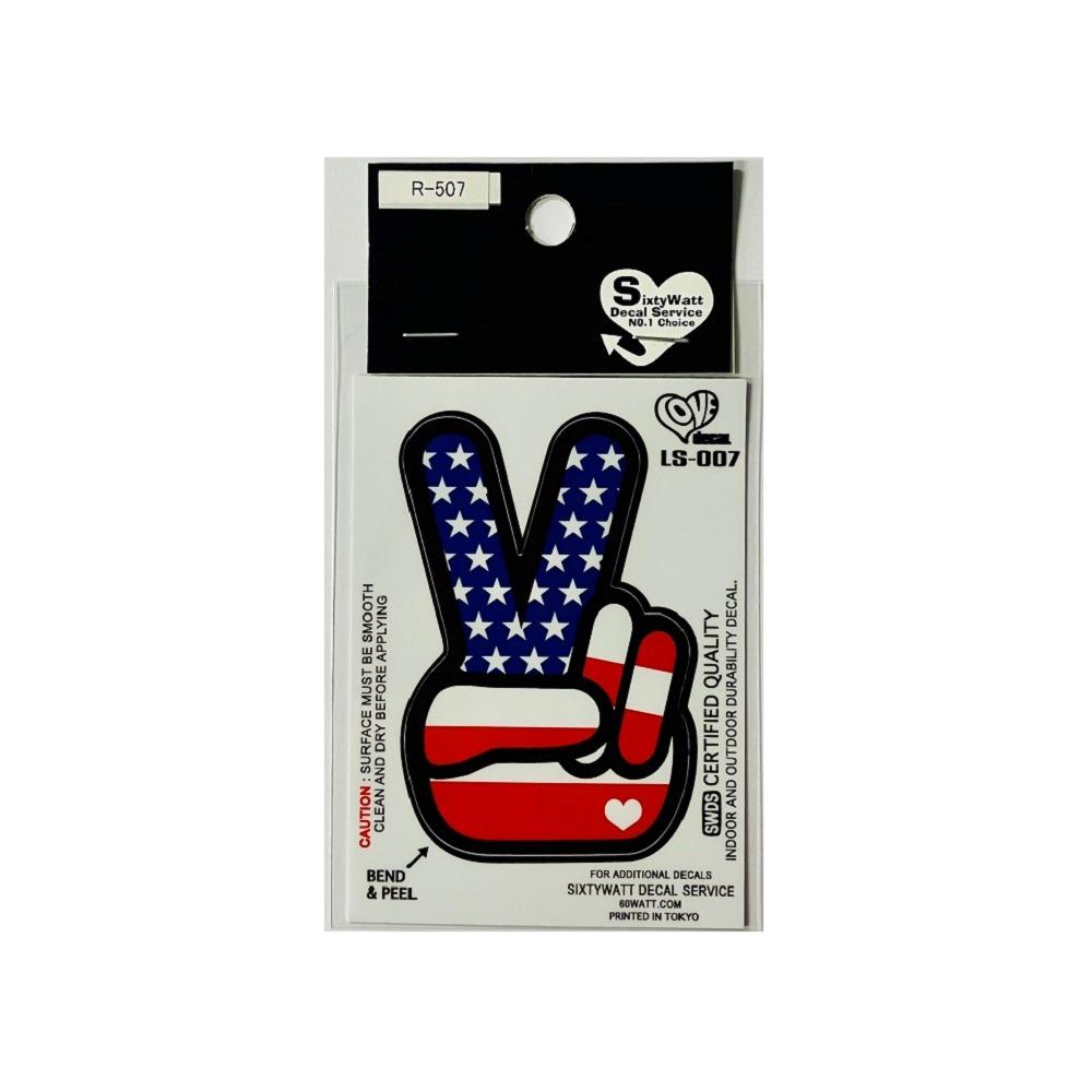Toyo Mark Genuine Sticker PEACE SIGN R507