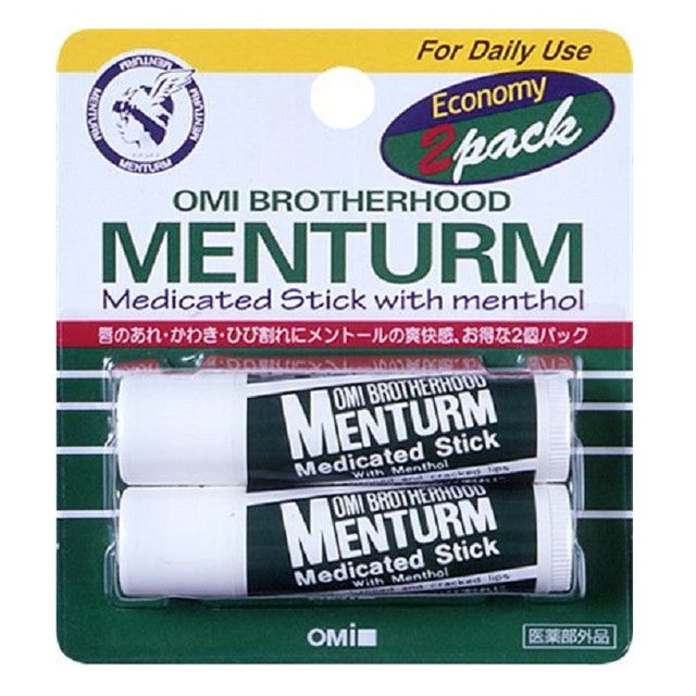 Omi Brothers Mentholatum Medicinal Stick 4g x 2 Pack