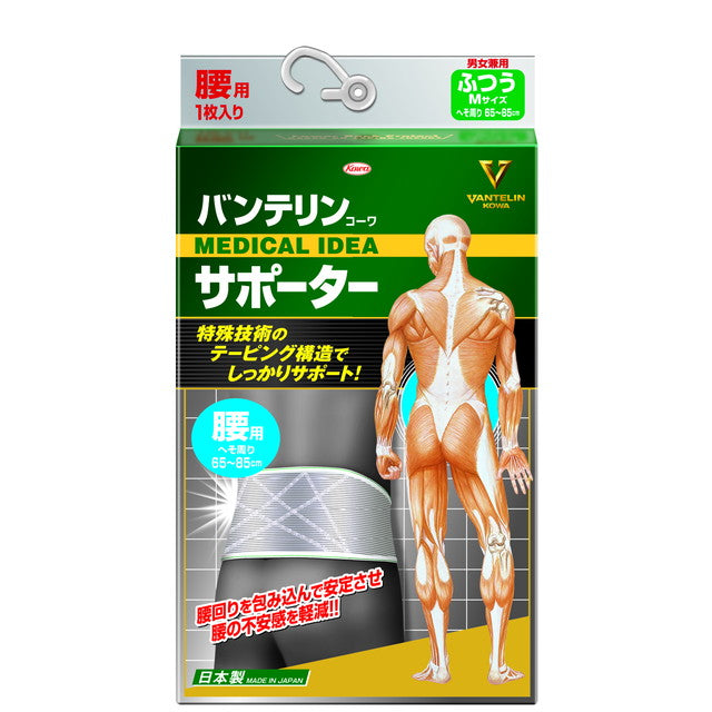 Bantelin Kowa Supporter for Waist Regular Size Shining Gray