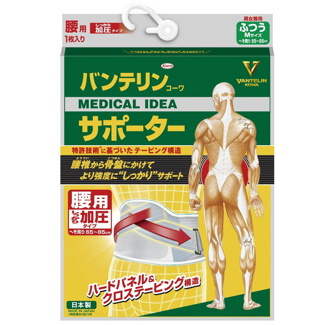 Kowa Vantelin Supporter for Waist, Firm Compression Type, Blue Gray, Normal