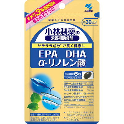 Kobayashi Pharmaceutical DHA EPA α-Linolenic Acid 180 Capsules