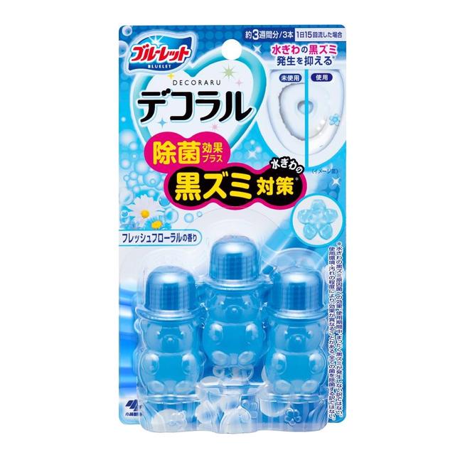 Kobayashi Pharmaceutical Bluelet Decoral Plus with Deodorizing Effect Fresh Floral Scent 3 Bottles