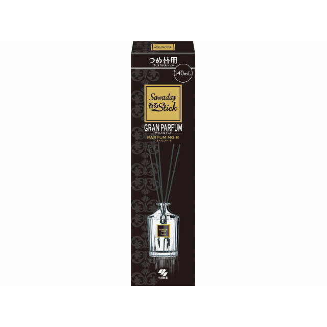Kobayashi Pharmaceutical Sawaday Fragrant Stick Grand Parfum Refill Noir 140ml