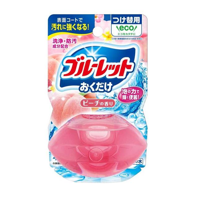 Kobayashi Pharmaceutical Liquid Bluelet for Toilet Use Refill Peach 70ml