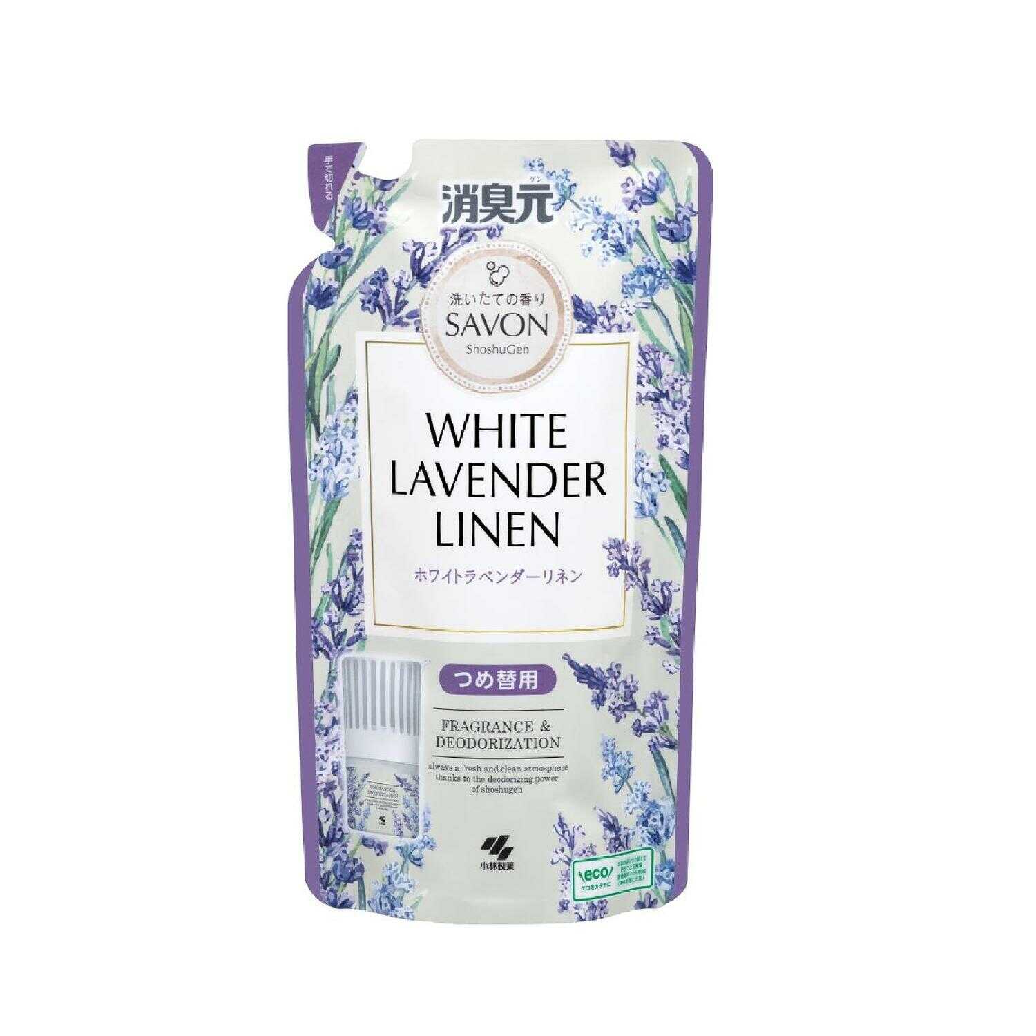 Kobayashi Pharmaceutical Deodorizer SAVON Refill White Lavender Linen 400ml