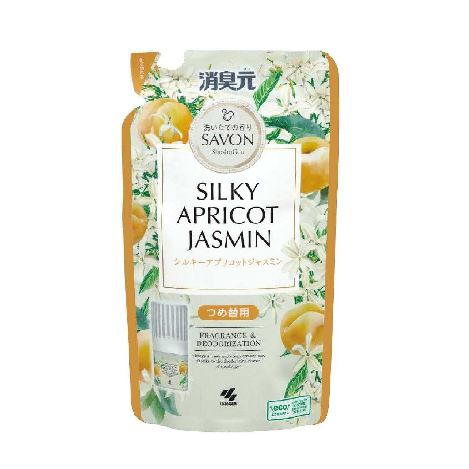 Kobayashi Pharmaceutical Deodorizer SAVON Refill Silky Apricot Jasmine 400ml