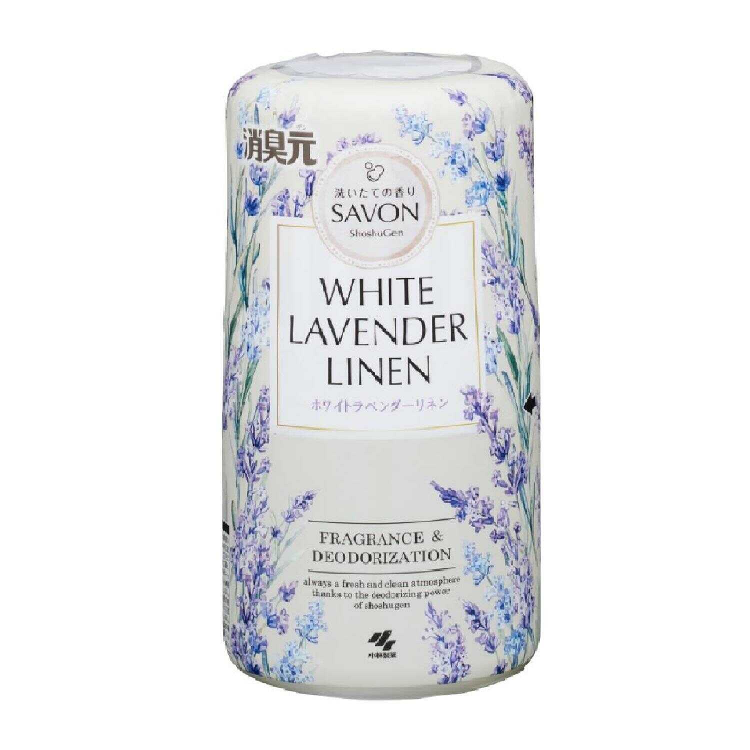 Kobayashi Pharmaceutical Deodorizer SAVON White Lavender Linen 400ml