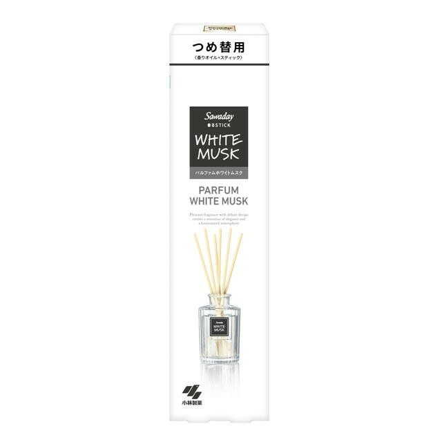 Kobayashi Pharmaceutical Sawaday Fragrance Stick Parfum White Musk Refill 70mL