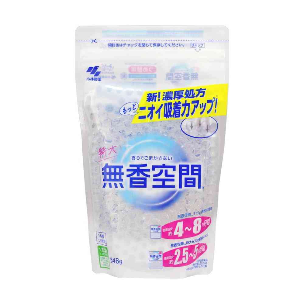 Kobayashi Pharmaceutical Fragrance-Free Space Large Fragrance-Free Refill 648g