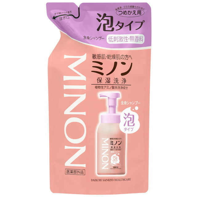 Minon Body Shampoo Foam Type Refill 400ml