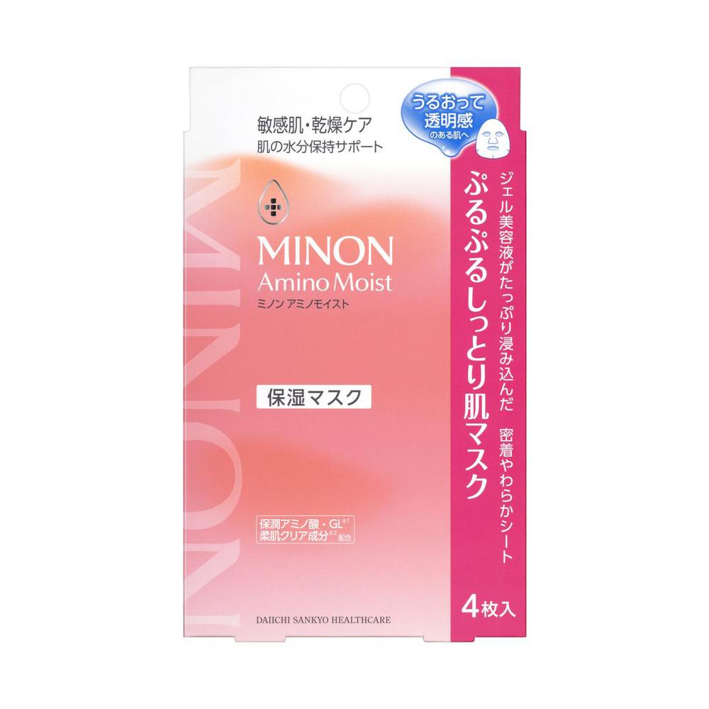 Daiichi Sankyo Healthcare MINON Amino Moist Plump Hydrating Mask 4 Sheets