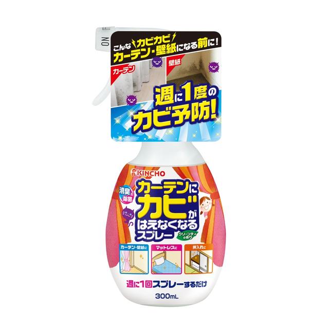 Dai Nippon Jochugiku Kincho Anti-Mold Spray for Curtains, Green Tea Scent 300ml