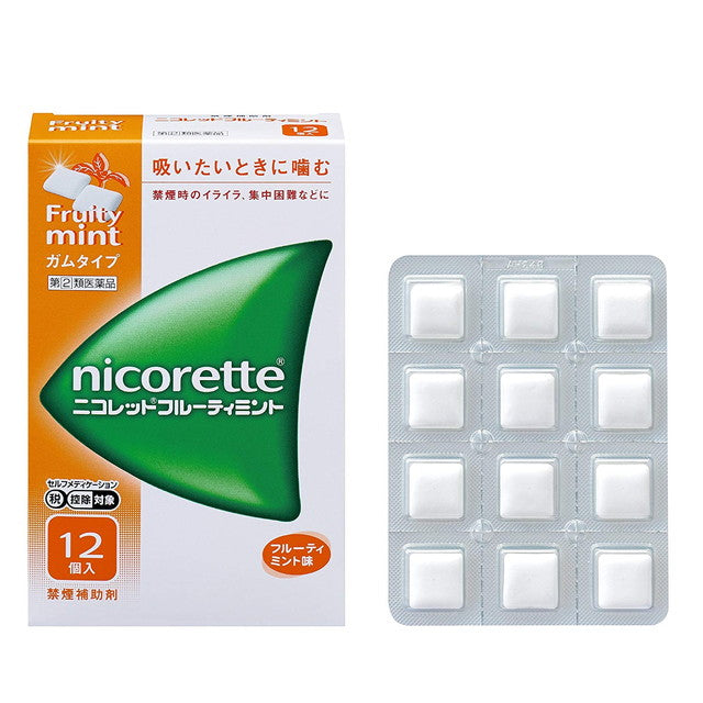Nicorette Fruity Mint 12 Pieces (Designated Second-Class Pharmaceutical)