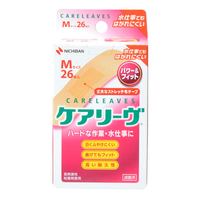Nichiban Care Leave Power & Fit M (26 Pieces)