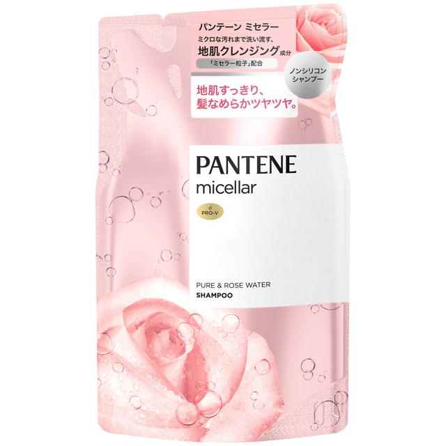 P&G Pantene Micellar Pure & Rose Water Shampoo Refill 350ml