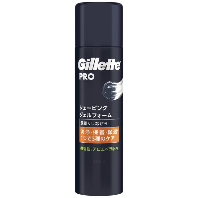P&G Gillette PRO Shaving Gel Foam Fragrance-Free 195g