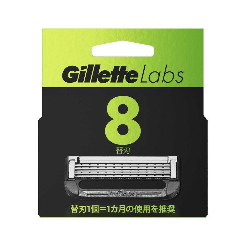 Gillette Labs Razor with Exfoliating Bar - 8 Replacement Blades
