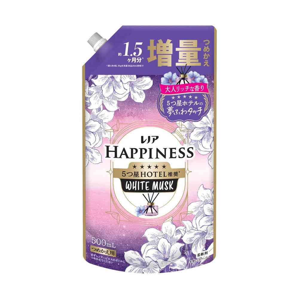 P&G Lenor Happiness Dream Soft Touch Relax Night White Musk Scent Refill 500ml