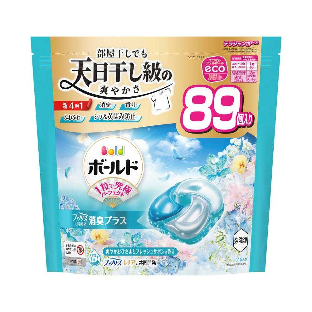P&G Bold Gel Ball 4in1 Refreshing Sunny and Fresh Soap Refill Terra Jumbo 89 Pieces