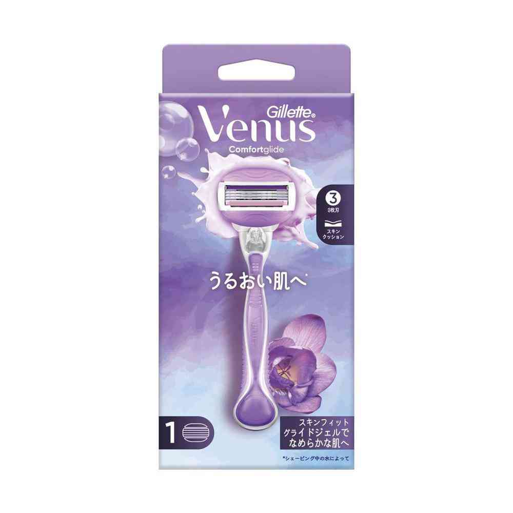 Gillette Venus Moisture Skin Violet Scent Razor + 1 Replacement Blade