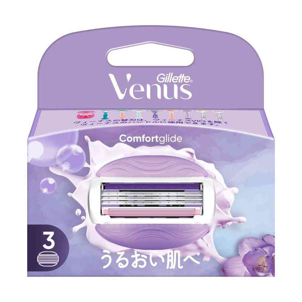 Gillette Venus Moisturizing Skin Violet Scent Replacement Blades (3 Pack)