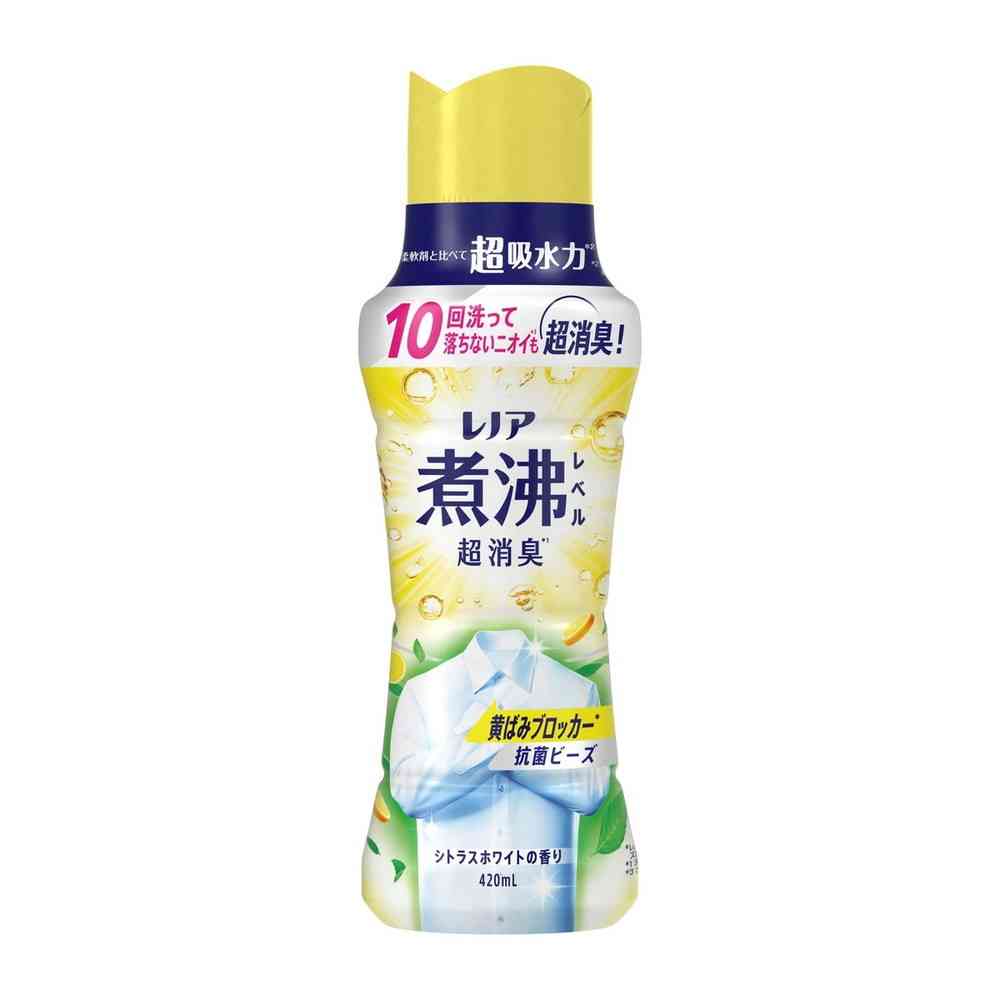 P&G Lenor Boiling Level Ultra Deodorizing Antibacterial Beads Yellowing Blocker Citrus White Scent 420ml