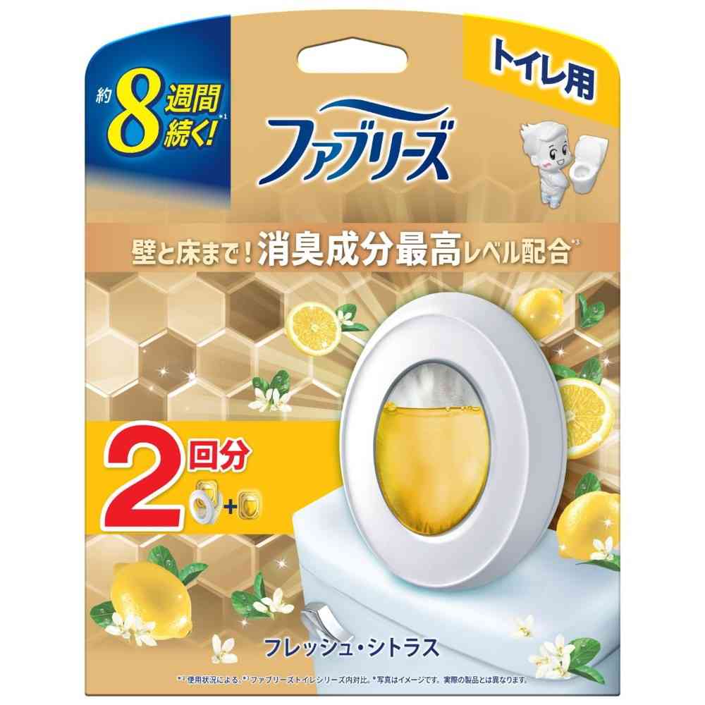 P&G Febreze Toilet Maximum Level Deodorant Fresh Citrus 6.3ml x 2