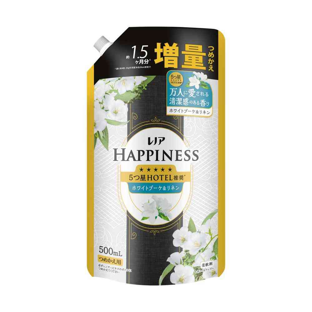 P&G Lenor Happiness Dream Soft Touch White Bouquet & Linen Refill 500ml