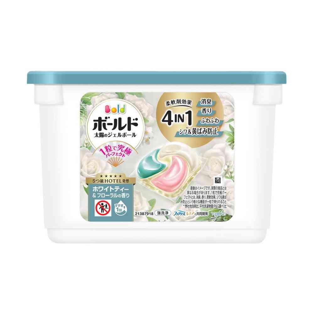 P&G Bold Gel Ball 4D White Tea & Floral Scent 13 Pieces