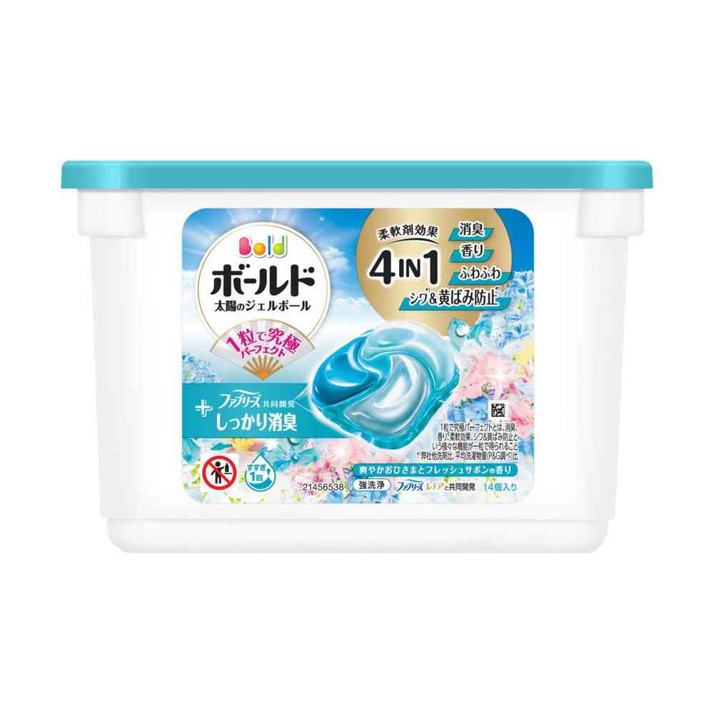 P&G Bold Gel Ball 4D Fresh Sunny & Fresh Soap Scent 14 Pieces