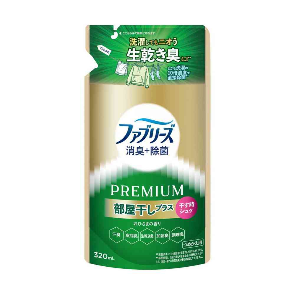 P&G Febreze Odor Eliminator + Disinfectant Premium Room Dry Plus Sunny Scent Refill 320mL