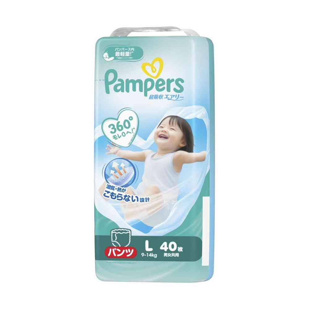 P&G Pampers Super Absorbent Airy Pants L (9-14kg) 40 Pieces