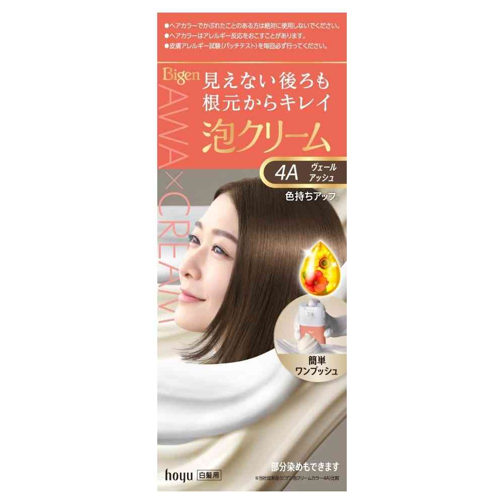 [Quasi-drug] Bigen Foam Cream Color 4A 1st Agent 50g + 2nd Agent 40g + After Color Serum 5ml