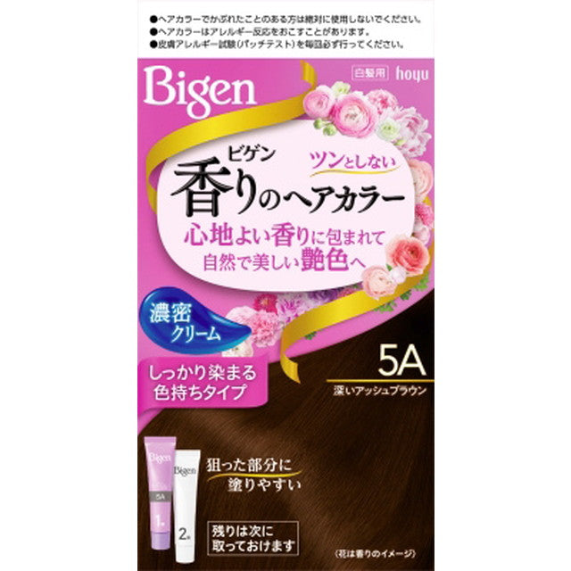 Bigen Aroma Hair Color Cream 5A Dark Ash Brown 40g + 40g