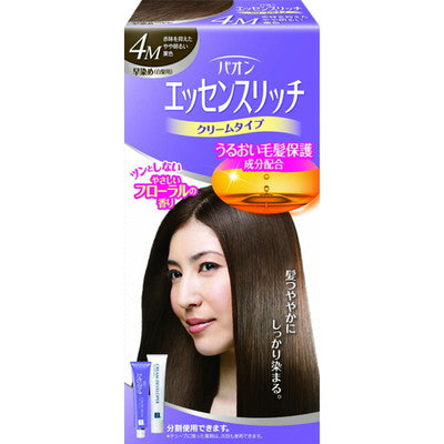 Pao Essence Rich Cream Type 4M Slightly Light Red-Toned Chestnut 40g + 40g