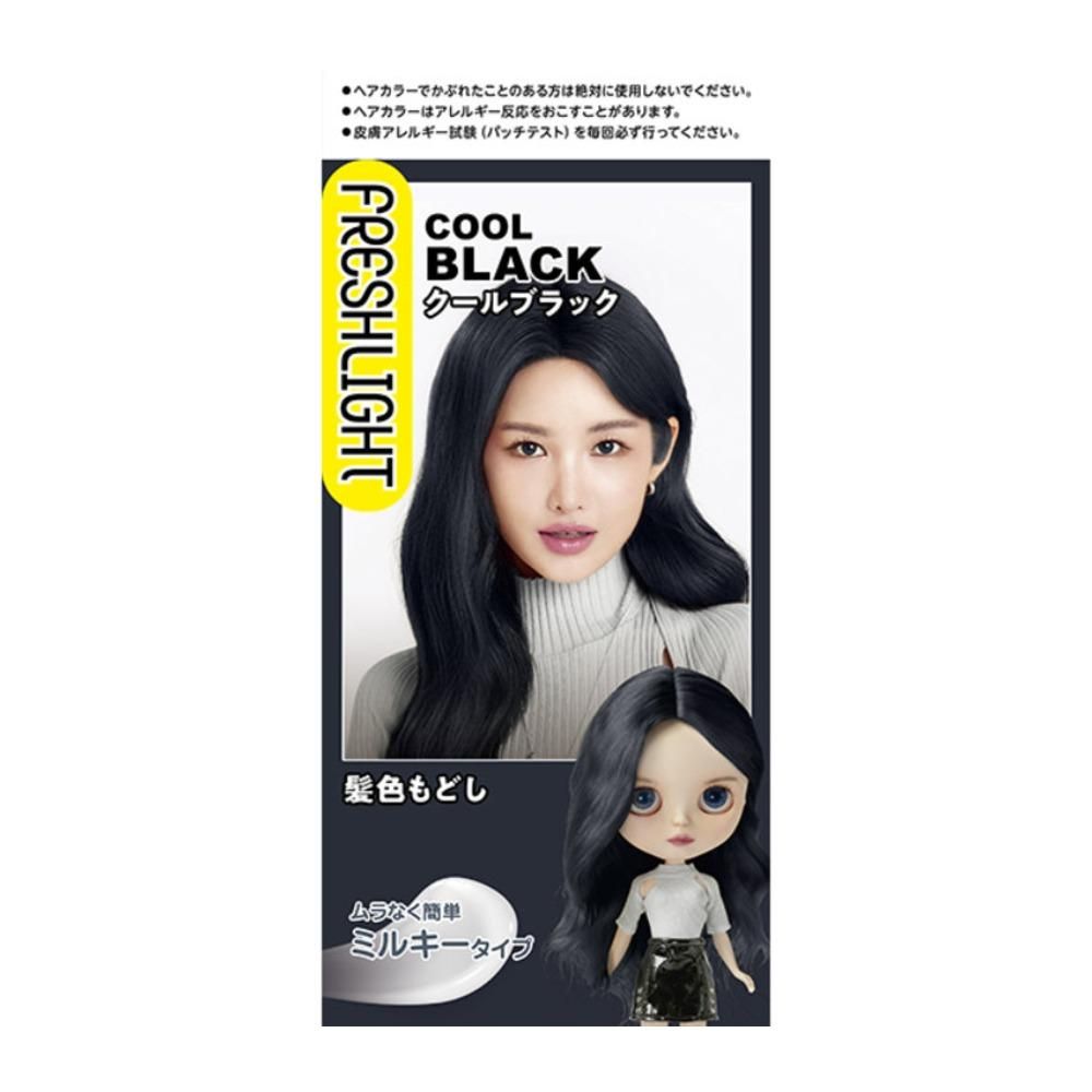 Henkel Japan Fresh Light Milky Hair Color Restorer - Cool Black