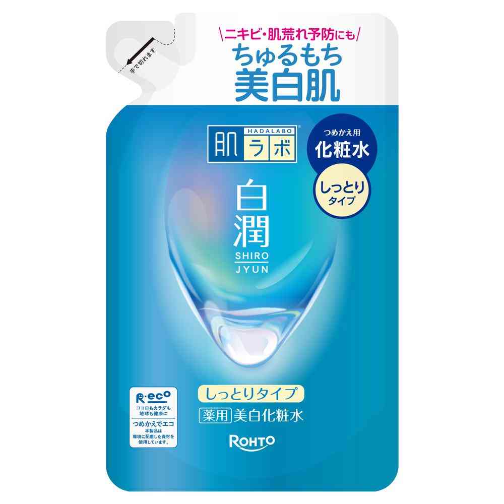 [Quasi-Drug] Rohto Skin Lab Hakujun Medicated Whitening Lotion Moist Refill 170mL