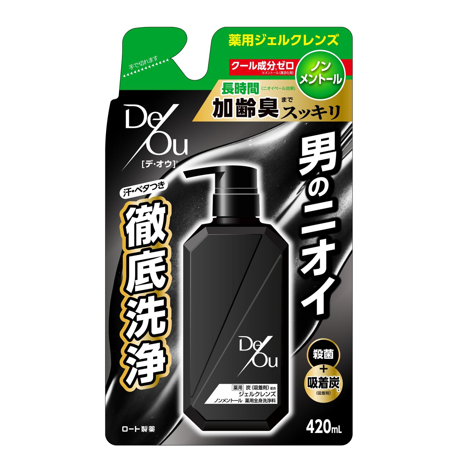 Rohto Deou Medicinal Cleansing Wash Non-Menthol Refill 420mL