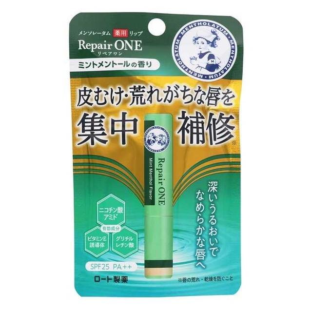 Rohto Mentholatum Medicinal Lip Repair One Mint Menthol Scent 2.3g