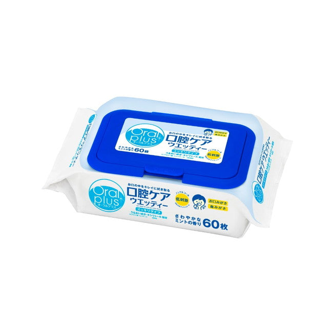Oral Plus Oral Care Wipes, Refreshing Mint Scent, 60 Sheets