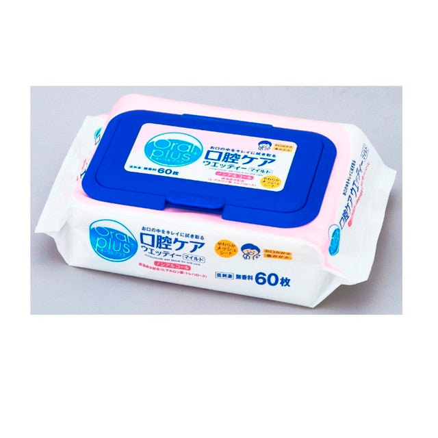 Oral Plus Mild Oral Care Wet Wipes - 60 Sheets