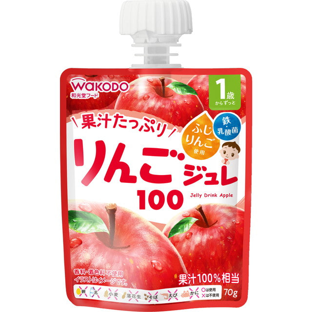 1-Year-Old MY Jelly Drink Apple 100 70g (From 1 Year Old)