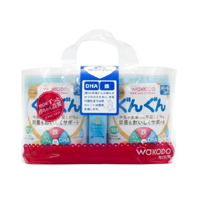 Wakodo Follow-Up Milk Gun Gun 9 Months+ 830g x 2 Cans