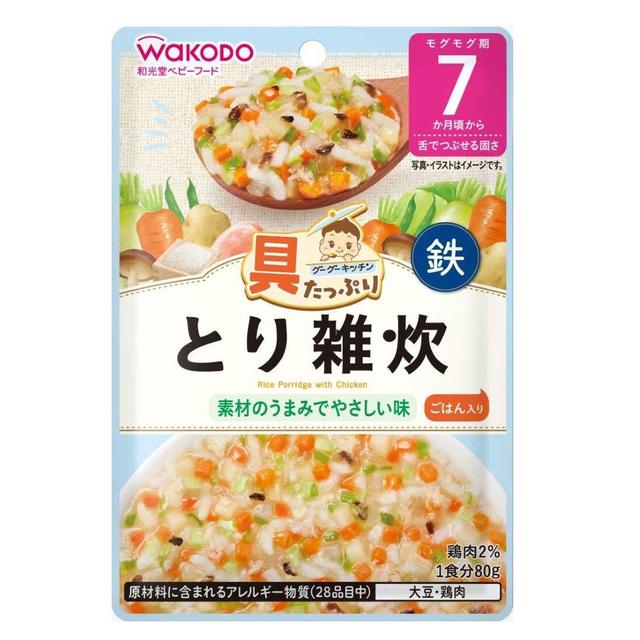 Wakodo Goo Goo Kitchen Chicken Zosui 7 Months 80g